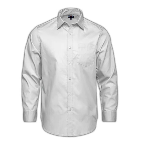 Men's Poly-Cotton Twill Long Sleeve Easy-Care Shirt Thumbnail